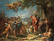 Charles Amedee Philippe Van Loo Der Liebesgott Amor lasst seine Truppen exerzieren France oil painting artist